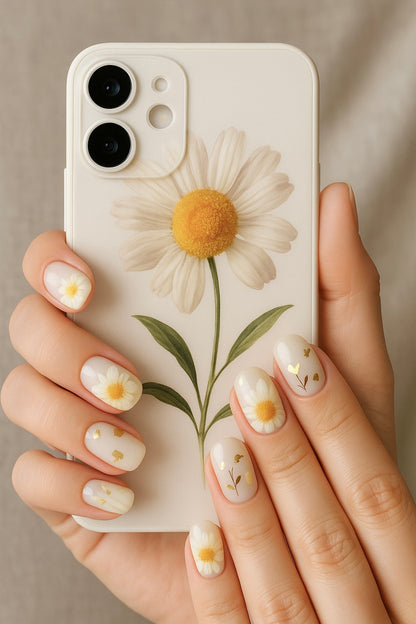 Daisy Days - Nails and Case Duo
