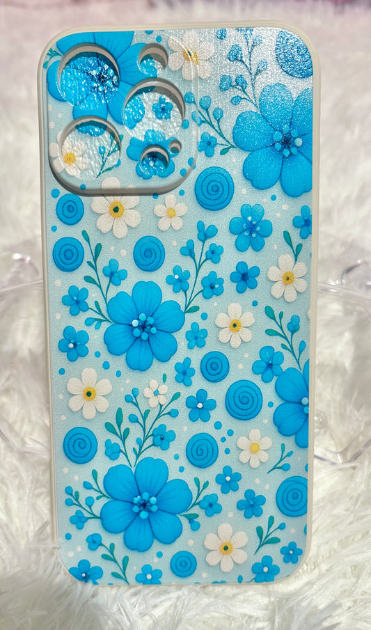 Blue Blossom - Nails and Case Duo