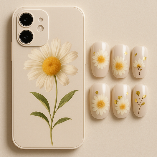 Daisy Days - Nails and Case Duo